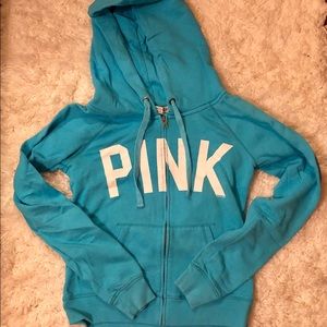 PINK teal hoodie